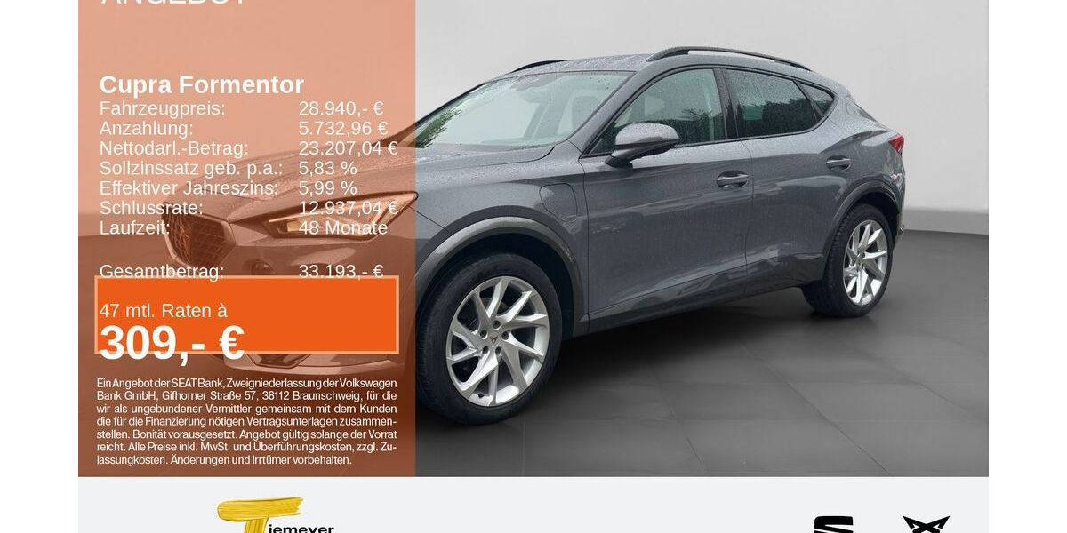 Cupra Formentor 38.787 km 28.940 &euro; Plettenberg 58840