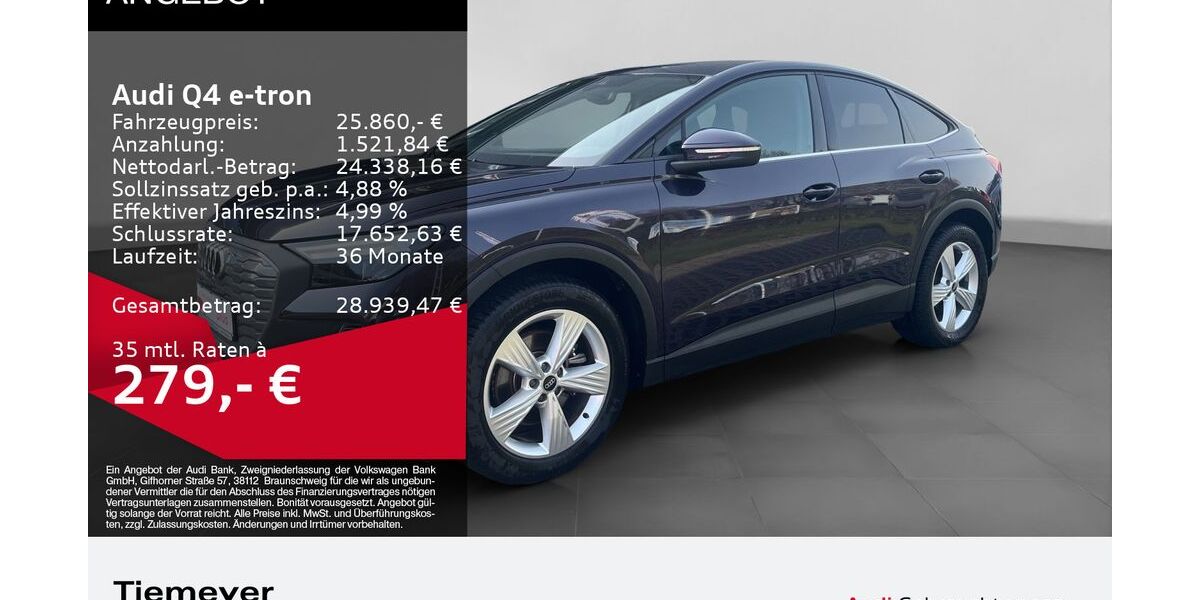 Audi Q4 e-tron 39.383 km 25.860 &euro; Lüdenscheid 58511