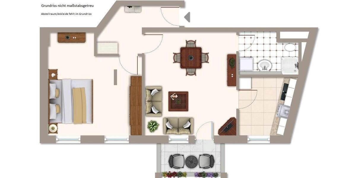 Etagenwohnung Iserlohn Gerlingsen - 2.5 Zimmer, 60 m&sup2;, 119.000&euro; | Angebot:26704526