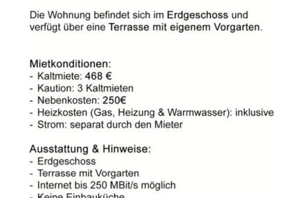 Wohnung Gummersbach Berstig Süd - 3 Zimmer, 72 m&sup2;, 468&euro; | Angebot:25838654