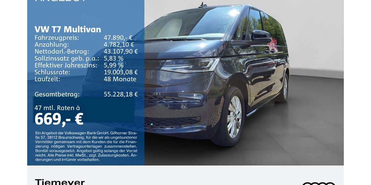 VW T7 Multivan 50.278 km 45.890 &euro; Lüdenscheid 58511