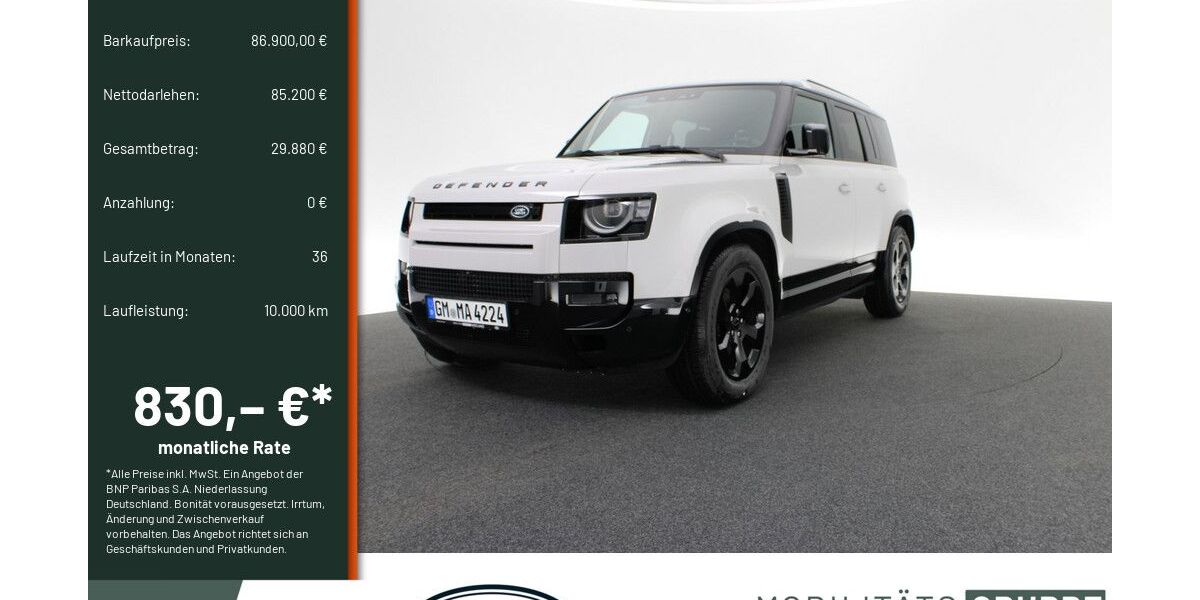 Land Rover Defender 7.500 km 84.900 &euro; Engelskirchen 51766