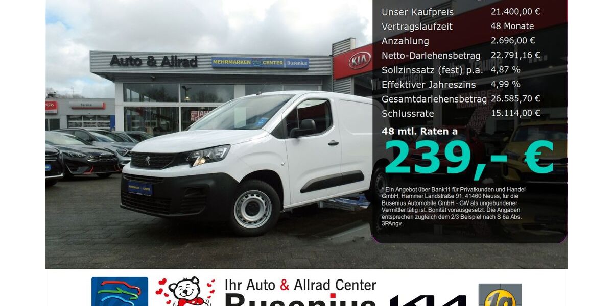 Peugeot Partner 9.800 km 21.400 &euro; Meinerzhagen 58540