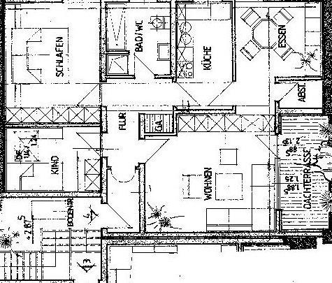 Dachgeschoßwohnung Meinerzhagen - 5 Zimmer, 98 m&sup2;, 169.000&euro; | Angebot:26611249
