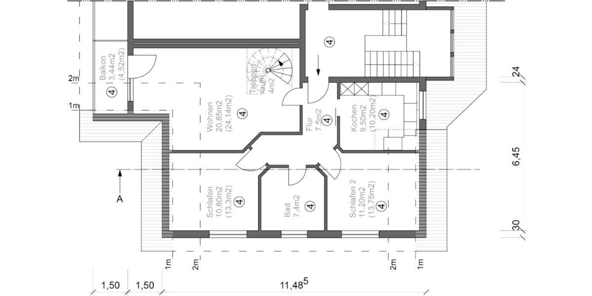Etagenwohnung Attendorn - 4 Zimmer, 116 m&sup2;, 319.000&euro; | Angebot:25839551