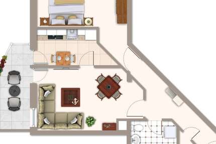 Wohnung Olpe - 2 Zimmer, 60 m&sup2;, 625&euro; | Angebot:25794338