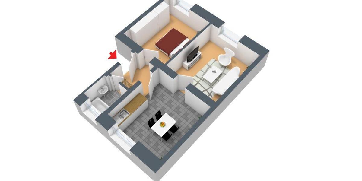 Erdgeschoßwohnung Lüdenscheid - 2 Zimmer, 49 m&sup2;, 309&euro; | Angebot:25924749