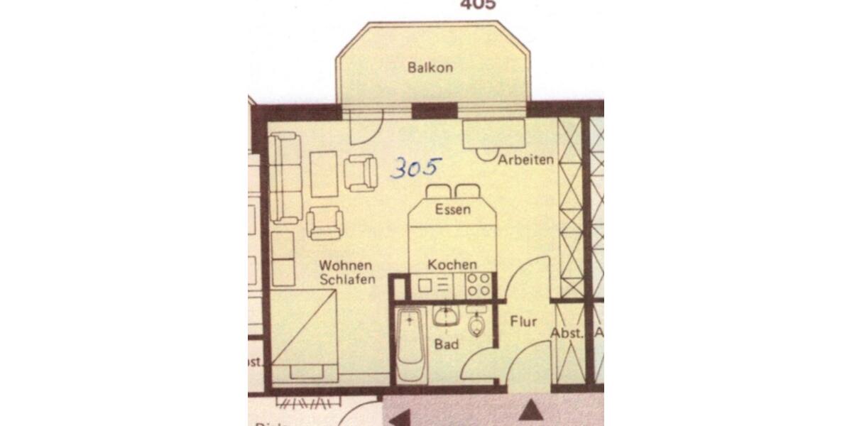 Etagenwohnung Plettenberg - 1 Zimmer, 42 m&sup2;, 580&euro; | Angebot:25907543