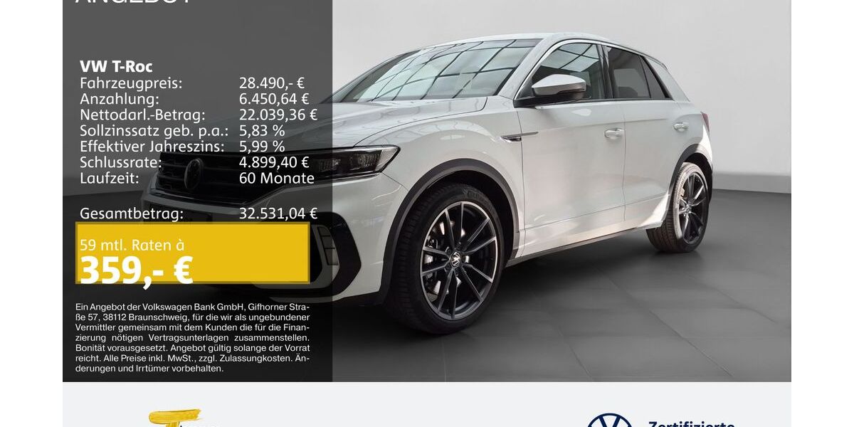 VW T-Roc 46.541 km 27.980 &euro; Lüdenscheid 58507