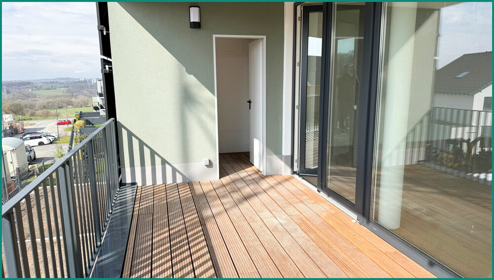 NEUBAU-ERSTBEZUG: MODERNE 3-ZIMMER-WOHNUNG MIT AUFZUG, GROSSEM BALKON UND PKW-STELLPLATZ IN RADEVORM - Etagenwohnung Radevormwald | Angebot:26818182