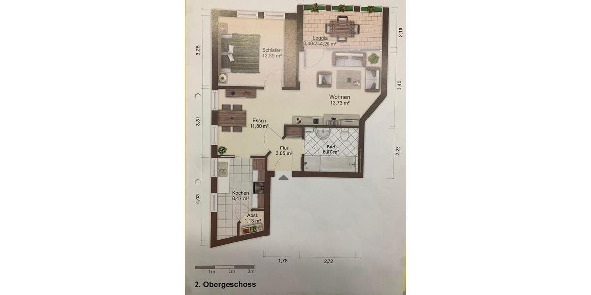 Etagenwohnung Attendorn - 2 Zimmer, 61 m&sup2;, 600&euro; | Angebot:25901462