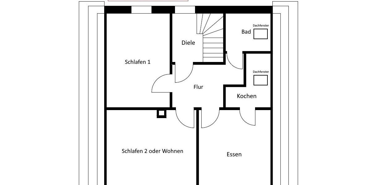 Dachgeschoßwohnung Olpe - 3 Zimmer, 58 m&sup2;, 525&euro; | Angebot:26038741