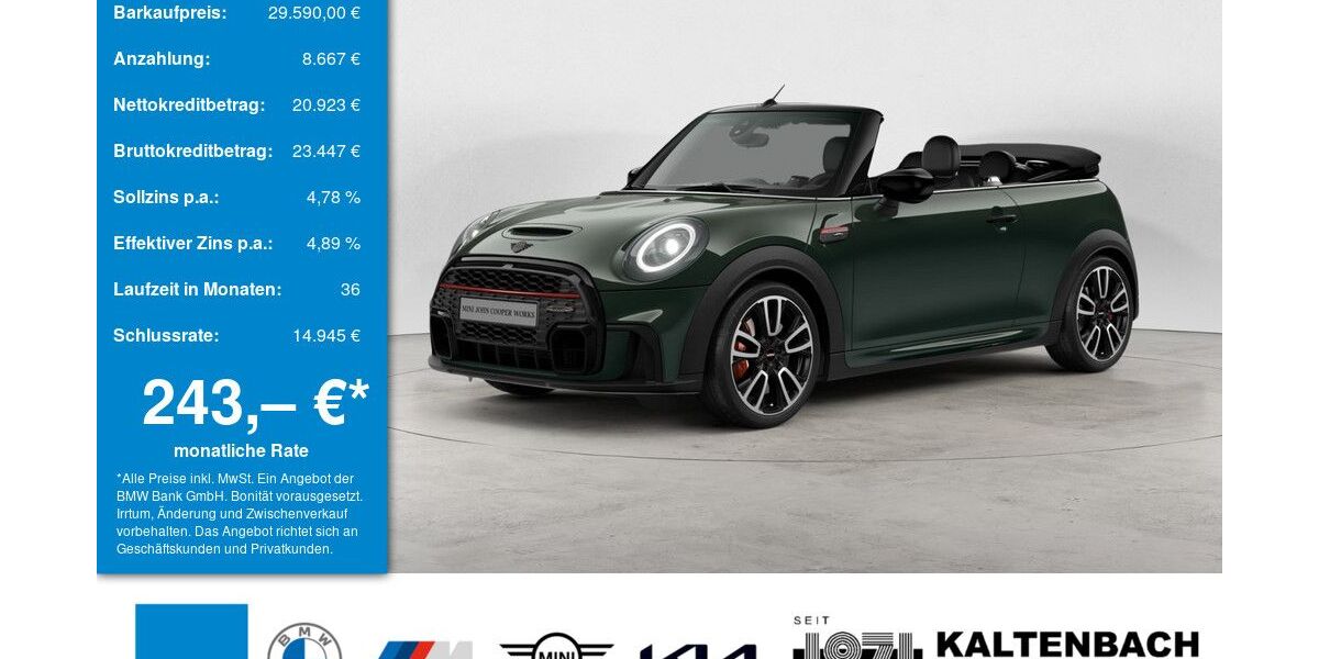 Mini John Cooper Works Cabrio 52.717 km 28.590 &euro; Meinerzhagen 58540
